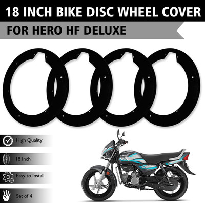 Otoroys New Embossed Pattern 18 inch ABS Plastic Wheel Cover 4pc For HERO_HF_DELUXE Bike Fairing Kit
