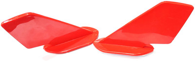acube mart bike wings Winglet small black for universal for bike/scooty/helmets red WW-2 Bike Fairing Kit