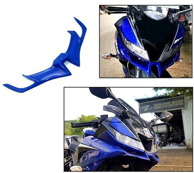 Golden Fox Winglet for Yamaha R15 V3 Wiser Cap/Light Visor Cap (Blue) Bike Fairing Kit