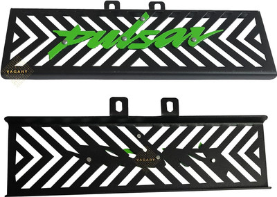Vagary Combo of Green Radiator Grill/ Guard with Screen Guard for Bajaj Pulsar 220f Bike Fairing Kit