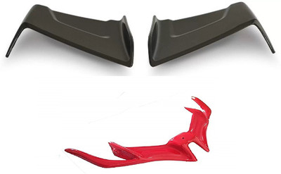 acube mart bike wings Winglet black for Yamaha R15 V3 + R15 V3 winglet red Bike Fairing Kit