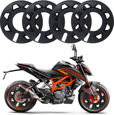 ASRYD 17 Inch 4 Pcs ABS Plastic PRO Disc Bike Wheel Cover For KTM Duke 125,200,390 Bike Fairing Kit
