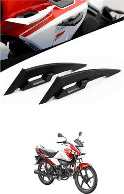 LOVMOTO Universal Black Wing Side Helmet Spoiler Aerodynamic Wing Dynamic Helmet SG51 Bike Leg Guard(Honda)