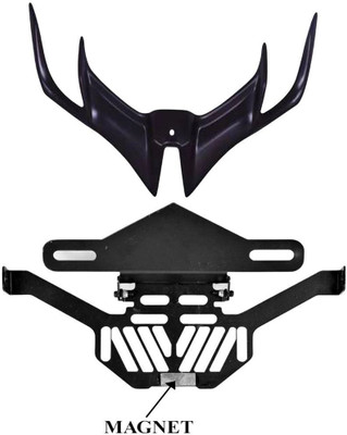 Alleykat Racing Winglet 2.0,Heavy Quality Magnetic Foldable Tail Tidy Number Plate Holder Bike Fairing Kit