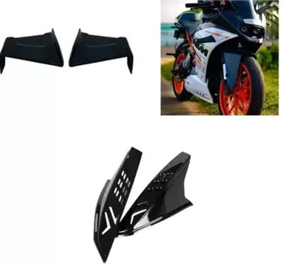 SRPHERE Combo of Bike Wings with Helmet Punk For R15 V-3/V-4 Bike Fairing Kit