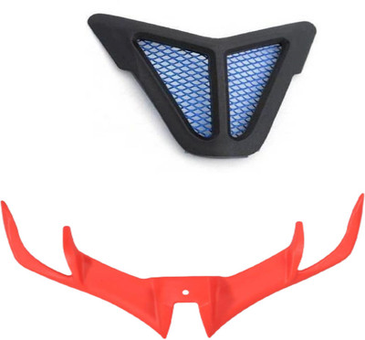Gogna Mart nose grill blue jali and v3 winglet red Bike Fairing Kit