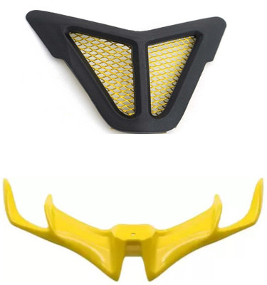 Gogna Mart nose grill yellow jali + v3 winglet yellow Bike Fairing Kit