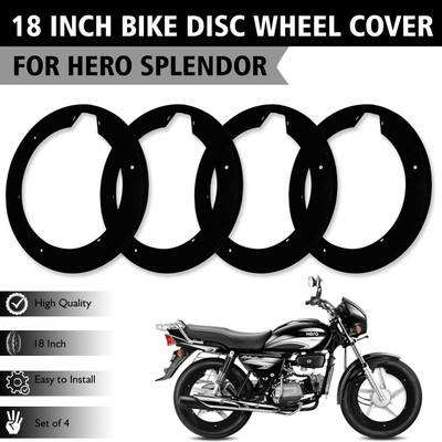 Aanjaneya New Embossed Pattern 18 inch ABS Plastic Wheel Cover 4pc For HERO_SPLENDOR Bike Fairing Kit
