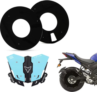 Gogna Mart FULL WHEEL DISC for 17inch, mt 15 CNC short double color visor black sky blue Bike Fairing Kit