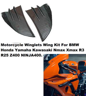 ENEMYT Universal Motorcycle Winglet Aerodynamic Spoiler Wing Bike Fairing Kit