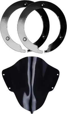 Gogna Mart Wheel Cover for 17inch Motorcycle Wheels and yamaha v3 visor Bike Fairing Kit