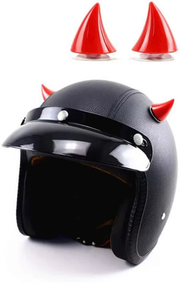 Vagary Red Helmet Devil Horns Sticker Decor Universal Styling Decoration Helmet Horn Bike Fairing Kit
