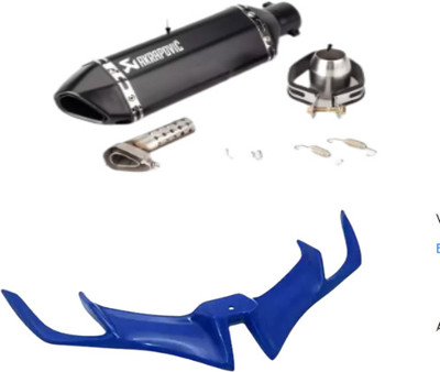 Gogna Mart exhaust Universal For Bike Universal For Bike Slip-on Exhaust, v3 winglet Bike Fairing Kit