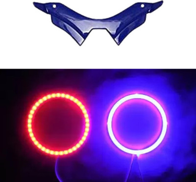 Gogna Mart mt 15 winglet blue and mt ring light cops(blue/red) Bike Fairing Kit