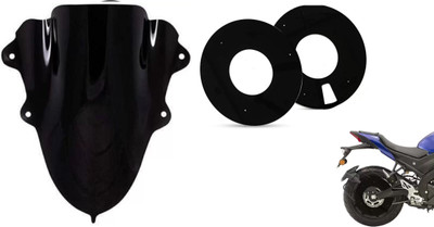 acube mart WHEEL DISC cover for 17inch wheel, black 17A-1 with R15 v3 double bubble visor Bike Fairing Kit