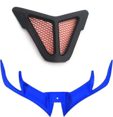 Gogna Mart nose grill red jali with v3 winglet blue Bike Fairing Kit