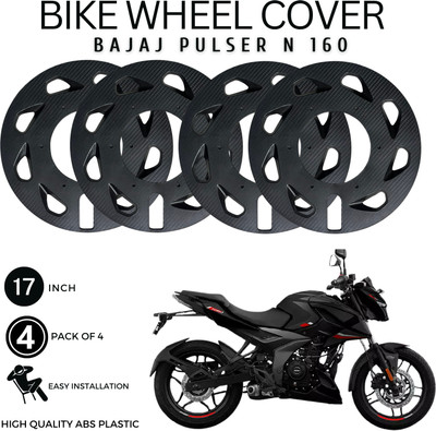 SRPHERE Carbon Finish Set Of 4 Pro Disc New Wheel Cover 17 Inch For BAJAJ PULSER N 160 Bike Fairing Kit
