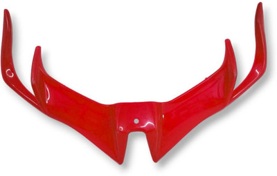 RoyalIRONZone EXR15VC Winglet 2.0 for Yamaha R15 V3 Wiser Cap/Light Visor Cap (Red) Bike Fairing Kit
