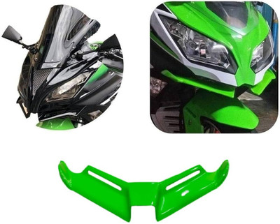 VermsBikers Bike Premium Painted Winglet For R15V3/V4/M Aerox/Ninja 250,300 (Green) Bike Fairing Kit