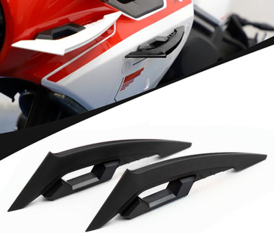 GONAMA Universal 2pc Universal Motorcycle Winglet Aerodynamic Spoiler Wing Side Spoiler Bike Fairing Kit