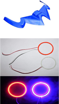 VermsBikers RS200 Winglet (Blue) with RS200 ring light red blue cops Bike Fairing Kit