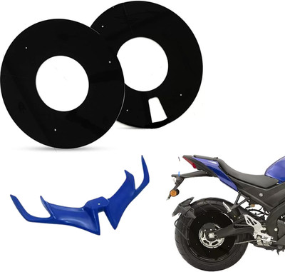 Gogna Mart Acrylic Wheel DISC Cover for 17inch Wheel, v3 winglets blue Bike Fairing Kit