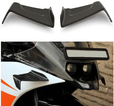 eXarioGadget Bike wings Winglet black for V-3/V-4, RC-390, RC-200, RC-125 Bike Fairing Kit Bike Fairing Kit