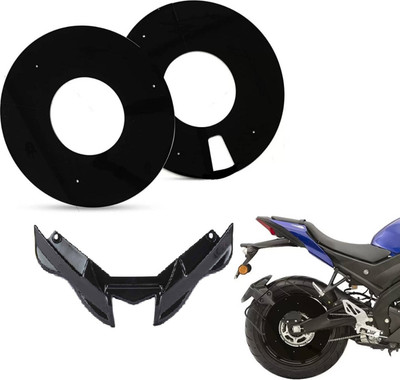 acube mart 17inch acrylic 1 wheel cover 17A-1 with Yamaha R15M R15 V4 winglet Acube black Bike Fairing Kit