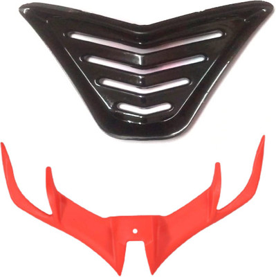Gogna Mart nose grill black and v3 winglet red Bike Fairing Kit