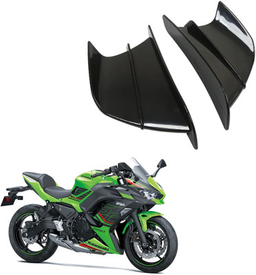 Vagary Black Bike Wings Side Winglet for Ninja 650 Bike Fairing Kit