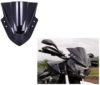 VermsBikers Bike Pro Windshield Visor for Dominor, Ninja, RS200 (Black) Bike Fairing Kit