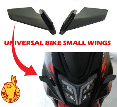 Znee Smart Motorcycle Fly Winglet Small Black Bike Fairing Kit