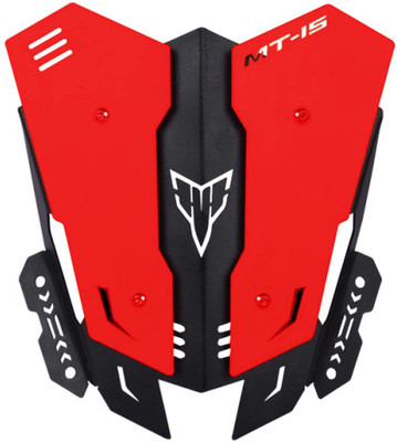 Auto MT Red Patti MT15 Metal-Visor Windscreen for Yamaha MT15 Wind Deflector Short Visor Bike Fairing Kit
