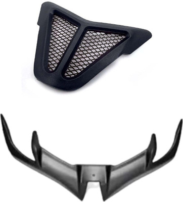 Gogna Mart nose grill black jali and v3 winglet grey Bike Fairing Kit