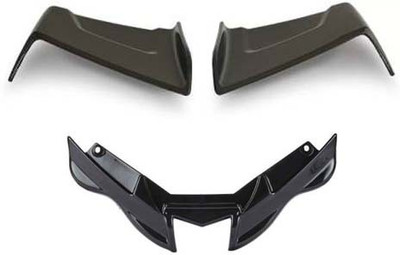 way2gmart bike wings Winglet Black for R15 V4+ R15 V4 winglet Black Bike Fairing Kit
