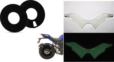 acube mart MT 15 WINGLET radium glow in dark white with WHEEL DISC cover for 17inch wheel Bike Fairing Kit