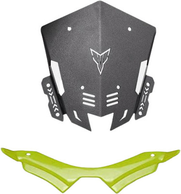 Gogna Mart mt 15 cnc metal visor and mt 15 winglet green Bike Fairing Kit