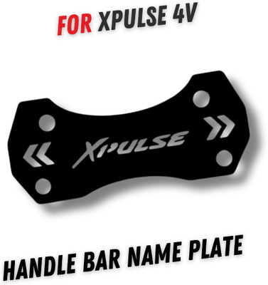 PHANTOM Handle Bar Colorful Name/Logo Plate for Xpulse 4V Metal Bike Emblem (BLACK) Bike Fairing Kit