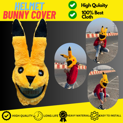 SRPHERE PPKY5 PIKACHU STYLE HELMET BUNNY COVER FOR BIKE RIDER Bike Fairing Kit