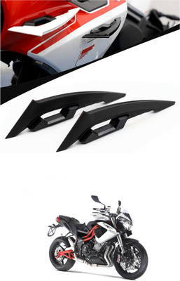 LOVMOTO Universal Black Wing Side Helmet Spoiler Aerodynamic Wing Dynamic Helmet SG29 Bike Crash Guard(Honda)
