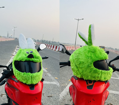 SRPHERE Rabbit Design Bunny Helmet Cover Green Bike Fairing Kit