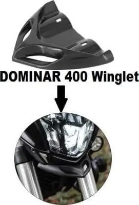 ANYRIDE New Winglet for Dominar 400 Bike Fairing Kit (BLACK) Bike Fairing Kit