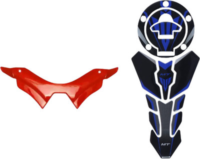 Gogna Mart Bike Tank Pad Fuel Cap Sticker Combo | Scratch Protector, Bike Fairing Kit