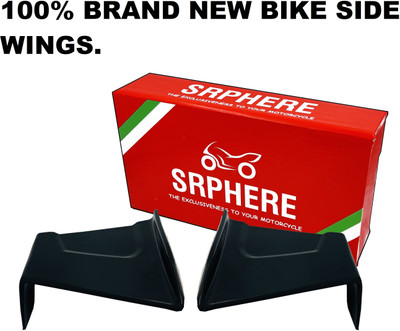 SRPHERE SR BRAND NEW HIGH QUALITY SPORT BIKE SIDE WINGLET BLACK Bike Fairing Kit