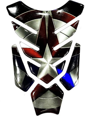Gogna Mart 3D Embossed Tank Pad Self Adhesive Bike Fairing Kit