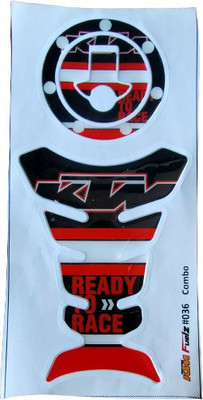 RoyalWolf 036-Tank Pad & Fuel Cap Sticker Combo Scratch Protector Bike Fairing Kit