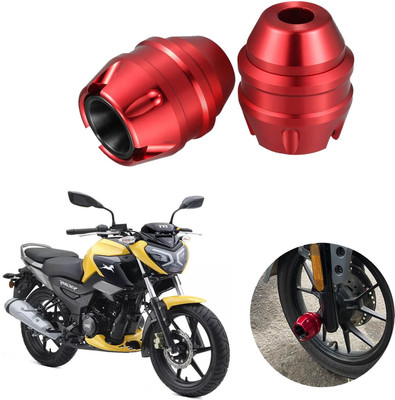 Vagary Red CNC Anti Drop Front Fork Frame Slider for TVS Raider 125 Bike Fairing Kit