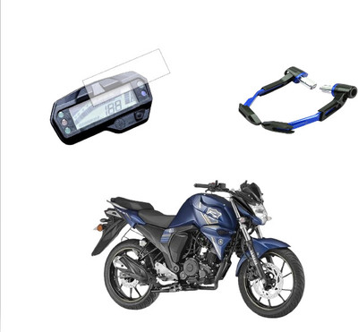 Gogna Mart Screen Guard for Yamaha FZ V2 and lever protector blue bike Bike Fairing Kit
