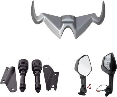 Gogna Mart Bajaj rs winglet grey , frame slider and r6 led mirror Bike Fairing Kit