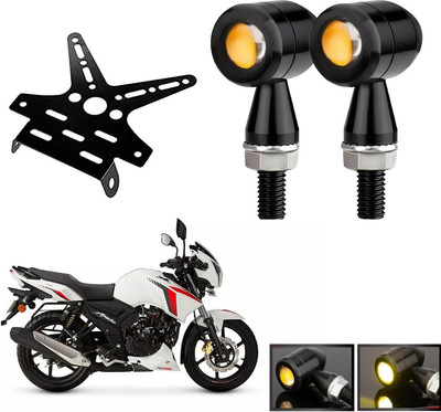 Huims Tail Tidy Number Plate Holder With Mini Indicator for TVS Apache RTR 160 Bike Fairing Kit